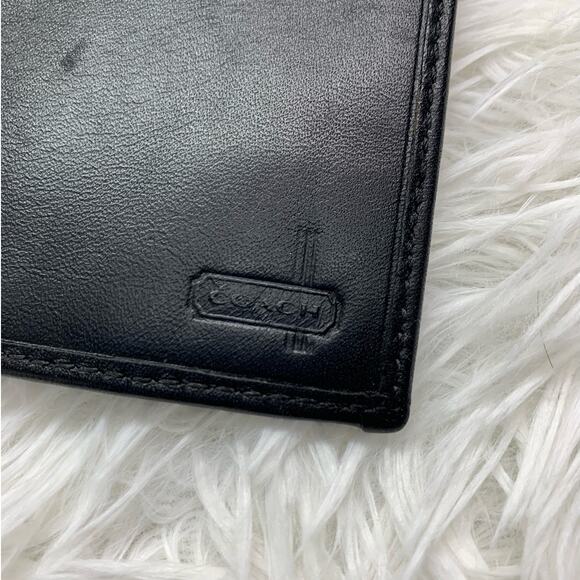 COACH Black and Gray Checkbook - Picture 4 of 6